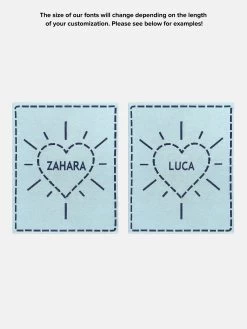 Wild At Heart Kids' Custom Blanket - Pink/Orange -Baublebar WildAtHearty TextVariations 5b48cf1a 9214 4674 a043 05b65e7354a8