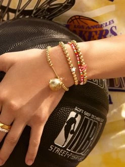 WNBA Locket Charm - Gold -Baublebar nba charms m 03